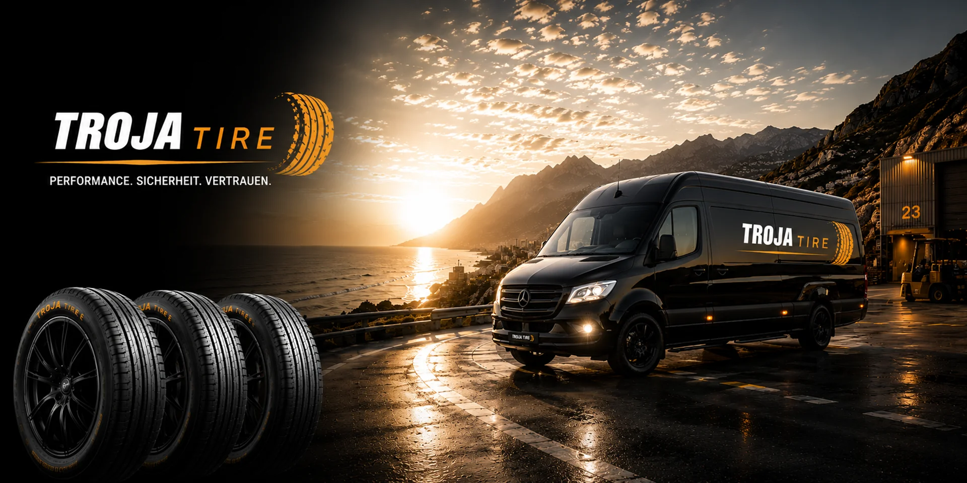 TROJA Tire Shop Transporter Reifen